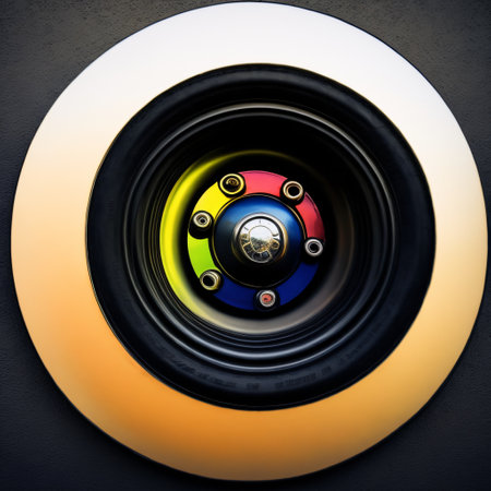 Car tire black banner background. Generation AIの素材