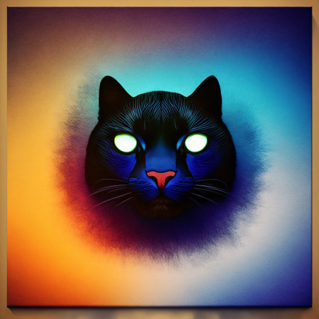 Close up on a black panther eyes on blackの素材