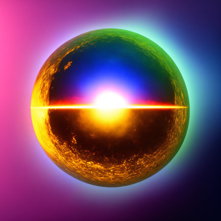 Bright fire. Abstract endless shape on fire. The concept of eternity. The power of the sun, fire. Generative AI.の素材