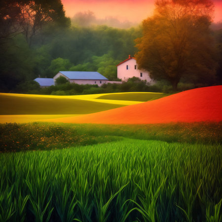 in collection of career and lifestyle, live your life, an old farmer  walking on crops field soil, Generative Aiの素材
