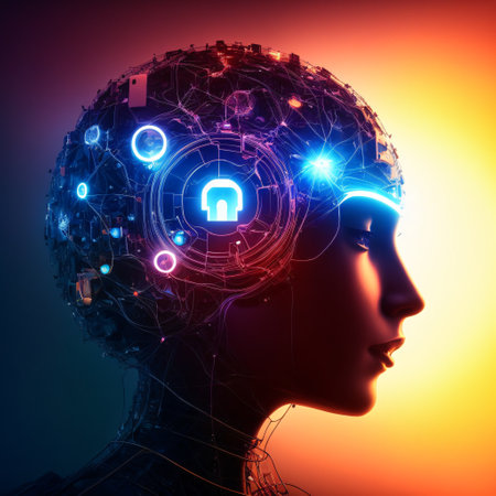 Cyber security, AI Mind, Network cyborgagement, Modern Data Center, Cloud Networking, AI Generatedの素材