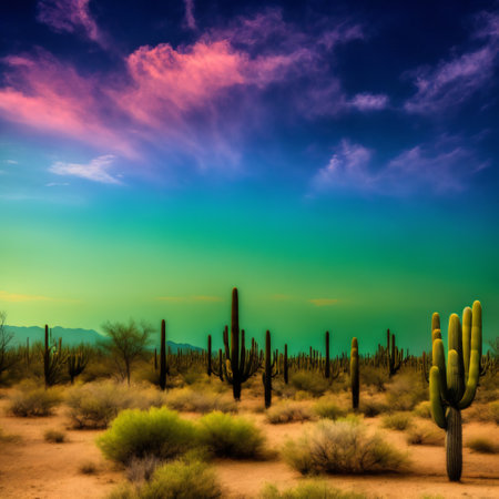 cactus in the desertの素材