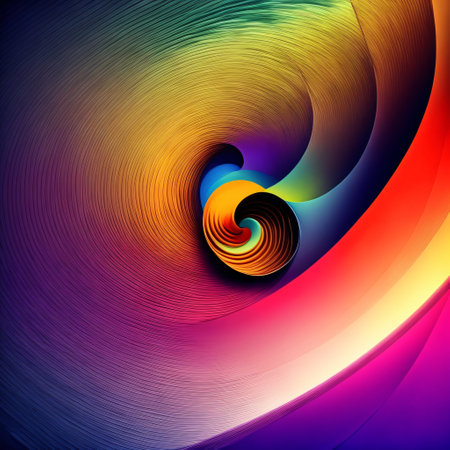 Colorful organic lines as abstract   background  (Generative AI)の素材