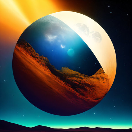 of astronaut travel to other planet, Generative Aiの素材