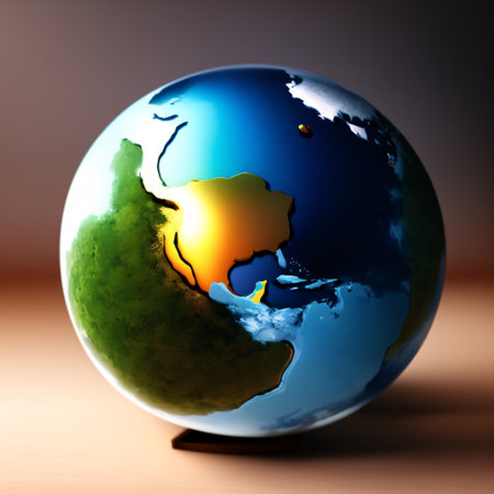 The concept of Saving the Planet. Earth Day. We there is no planet B. A filthy, carbon monoxide-addled, skull-shaped planet earth. Generative AIの素材