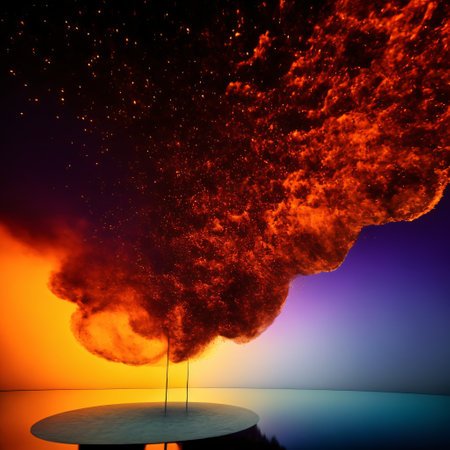 Explosions isolated on transparent background - Generative AIの素材