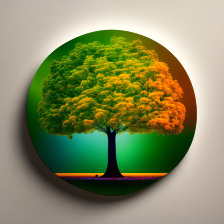 Orange tree up close and isolated on a white background. orange tree with white background and leaves. Generative AIの素材