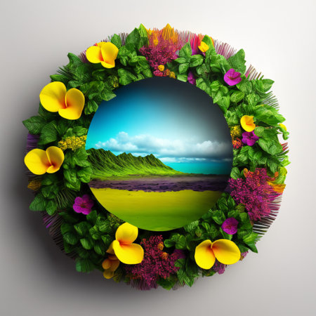 hawaii garland of frangipani flowers - lei , isolated on transparent background cutout , generative aiの素材