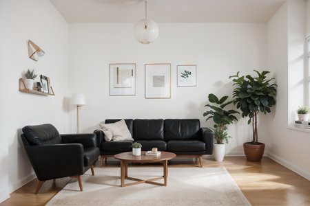 Home mockup, modern interior background,の素材