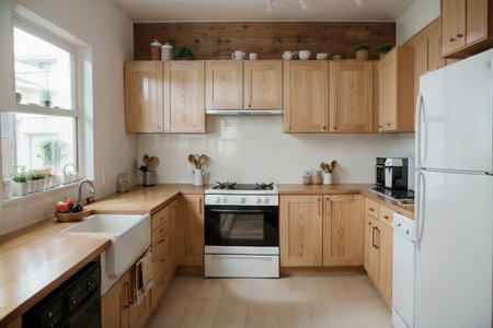 Blurred Kitchen with Retro Instagram Style Filterの素材