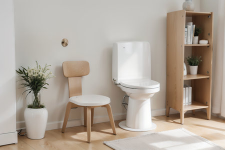 Furniture icons, simple and thin line designの素材