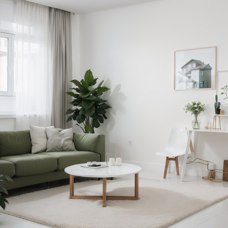 white modern interior design.の素材