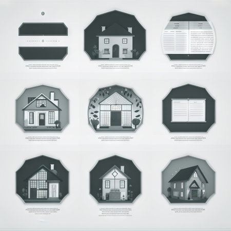 Set elements of infographics. House design.の素材