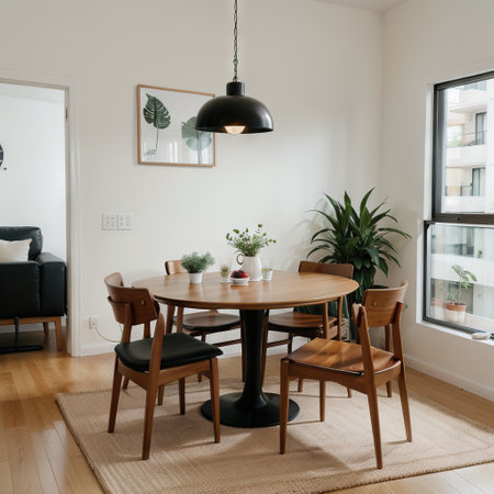 Stylish interior of modern dining roomの素材