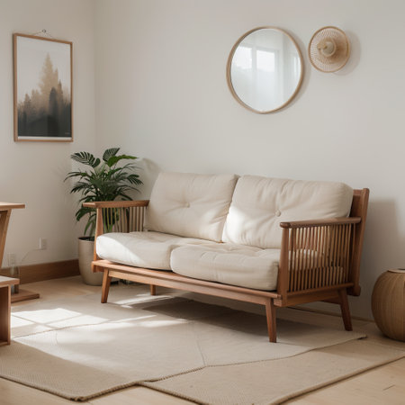 Cabinet room wooden interior wabisabi and armchair sofa and decoration japanese style.ingの素材