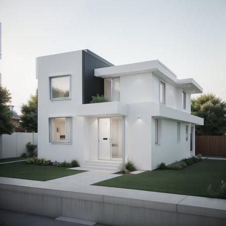 of a modern house, Real estate concept.の素材