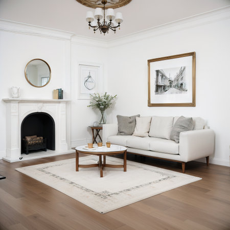 Sketch of the interior. Sofa, armchair, coffee table and other interior elements.の素材