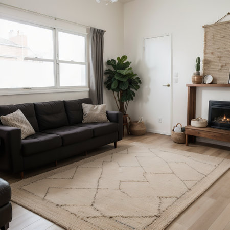 Modern living area room rugの素材