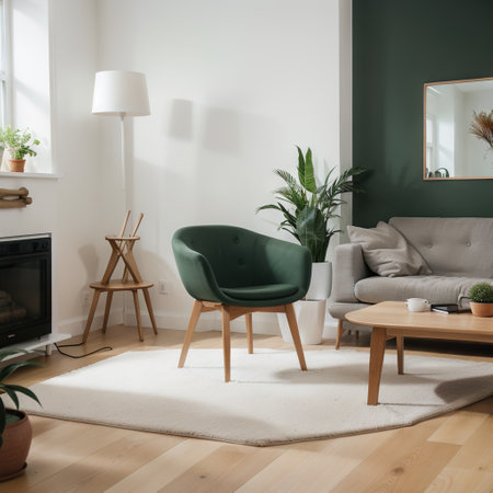 The white color in the room is empty. On the wooden floor without furniture ing modern empty home designの素材