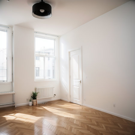 Interior of a modern empty apartmentの素材