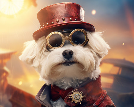 Dog Insurance agent providing coverage and peaceの素材