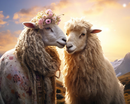 Marriage,counselor,helping,couples,thrive,relationships,session,journey,toward,stronger,bonds,happier,partnerships,animal,pet,occupation,Sheep,dream,animal,background,imagine,ai,generative,beautiful,funny,majestic,fantasyの素材