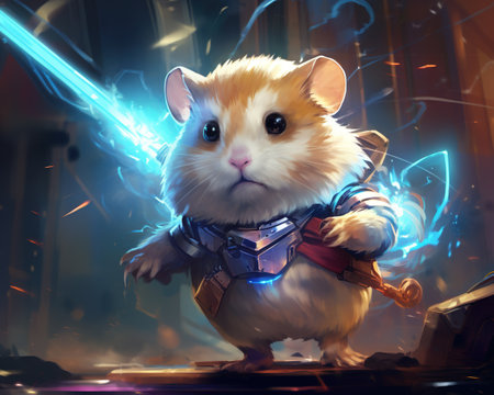 Hamster Quantum hacker safeguarding digital dimensionsの素材