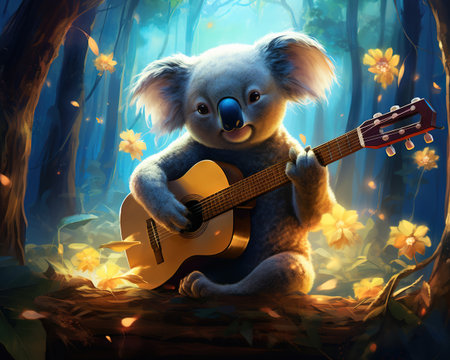 Koala Quantum composer crafting symphonies of alternate realitiesの素材