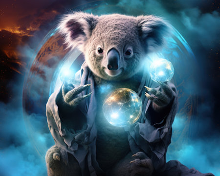 Koala Quantum alchemist transmuting emotions into energyの素材