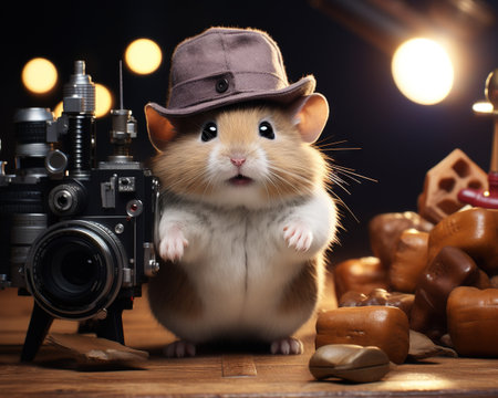Hamster Film director bringing stories to lifeの素材