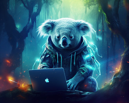 Koala Ethical hacker safeguarding digital securityの素材
