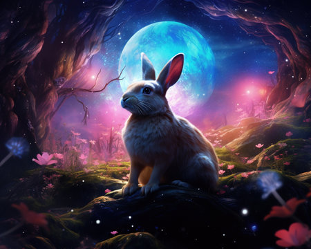 Rabbit Galactic ecologist preserving alien ecosystemsの素材