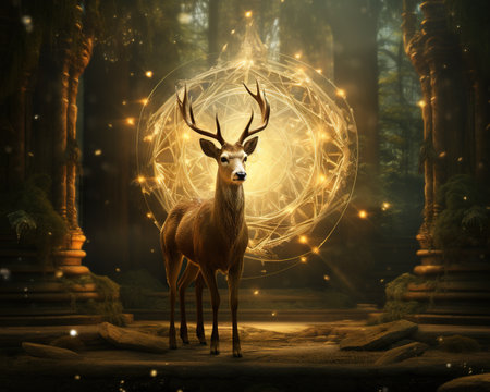 Deer Crisis counselor providing emotional supportの素材