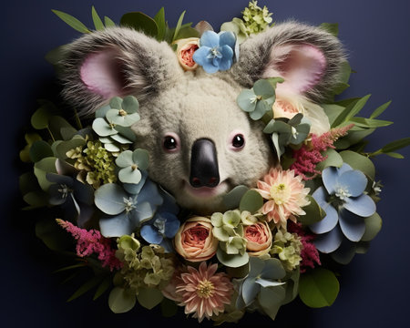 Koala Floral designer creating stunning arrangementsの素材