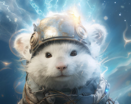 Bear Quantum neurosurgeon exploring the mind's quantum realmの素材