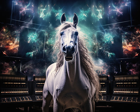 Horse Sound engineer shaping audio experiencesの素材