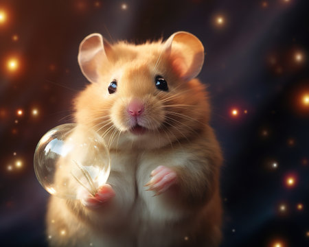 Hamster Human resources manager supporting workplaceの素材