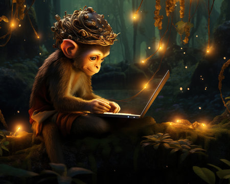 Monkey Virtual archaeobotanist reconstructing digital ecosystemsの素材