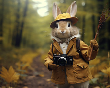 Rabbit Photographer capturing moments and memoriesの素材