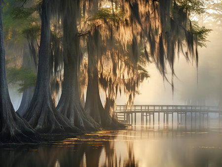Misty Morning in the Swampの素材