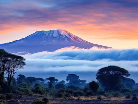 Sunrise on mount Kilimanjaroの素材