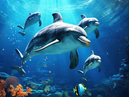 Pod of Dolphinsの素材