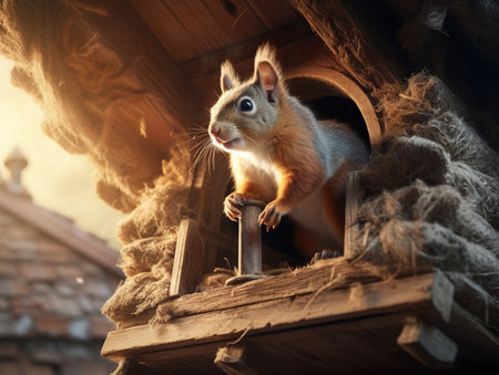 Squirrel s in the Atticの素材