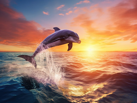Dolphin jumpingの素材