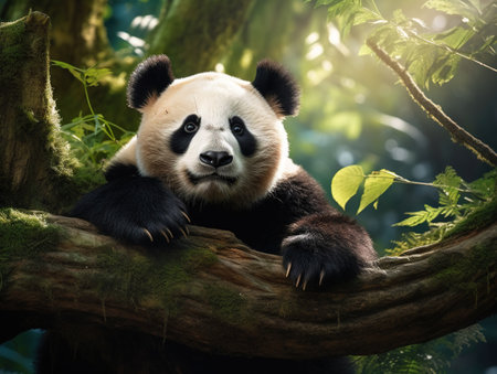 Photo pour Giant panda - image libre de droit