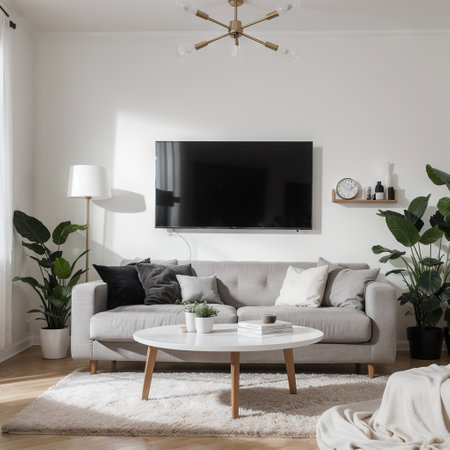 Interior Living Room Wall Mockupの素材