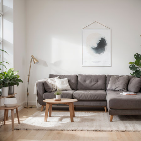 Interior Living Room Wall Mockupの素材