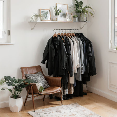 Creative interior of modern wardrobeの素材