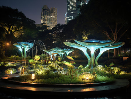 Kowloon park in the Hong Kongの素材