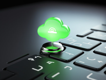 Cloud Computing Connect Buttonの素材